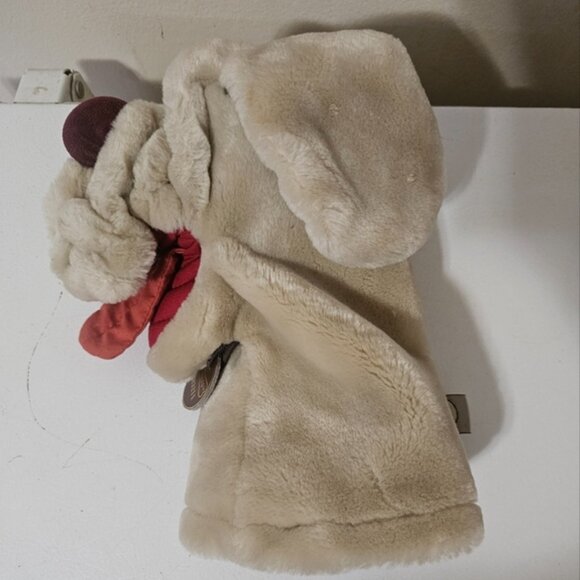 Vintage Ganz 80s Wrinkles Dog Hand Puppet Plush Heritage Collection Grey 10” - Picture 2 of 8